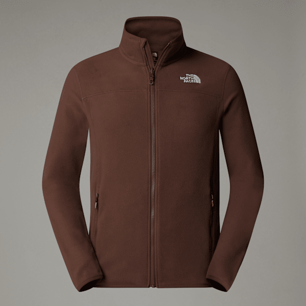 The North Face 100 Glacier Fleece Mit Durchgehendem Rv Für Herren Smokey Brown Größe L male