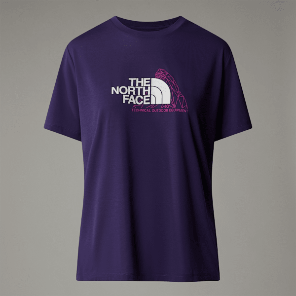 The North Face Foundation Mountain T-shirt Für Damen Eternal Purple Größe XS female