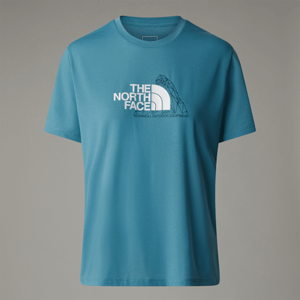 The North Face Foundation Mountain T-shirt Für Damen Algae Blue Größe XL female