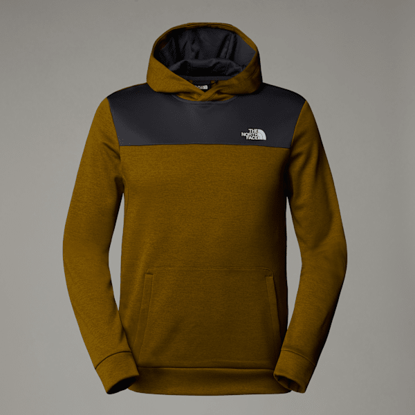 The North Face Reaxion Fleece Kapuzenpulli Für Herren Moss Green Dark Heather-asphalt Grey Größe S male