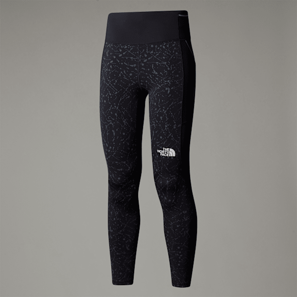 The North Face Movmynt 7/8 Leggings Für Damen Tnf Black-tnf Black Trail Reflective Print Größe XS female