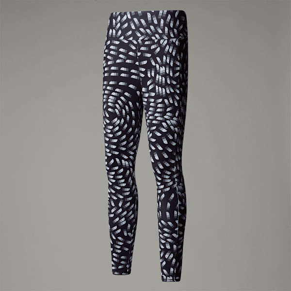 The North Face Never Stop Leggings Für Mädchen Tnf Black Vector Field Print Größe XXL female