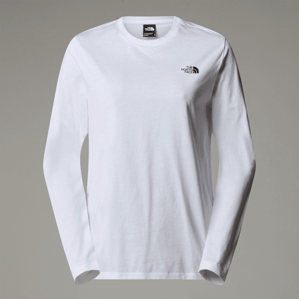 The North Face Simple Dome Langarm-shirt Für Damen Tnf White Größe XS female