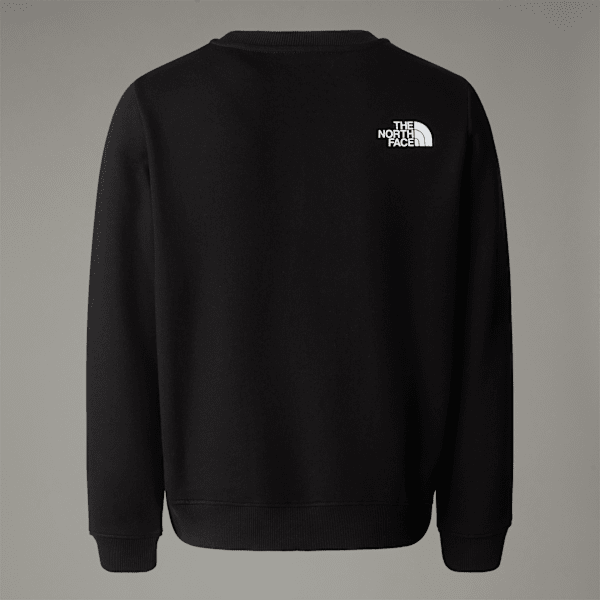 Tシャツ・カットソー [The North Face] PUFFY SWEATSHIRTS - BLACK Teens-Varsity-Graphic-Relaxed-