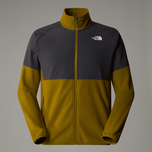 The North Face Glacier Fleece In Schwerer Qualität Mit Durchgehendem Rv Für Herren Moss Green-asphalt Grey Größe XS male