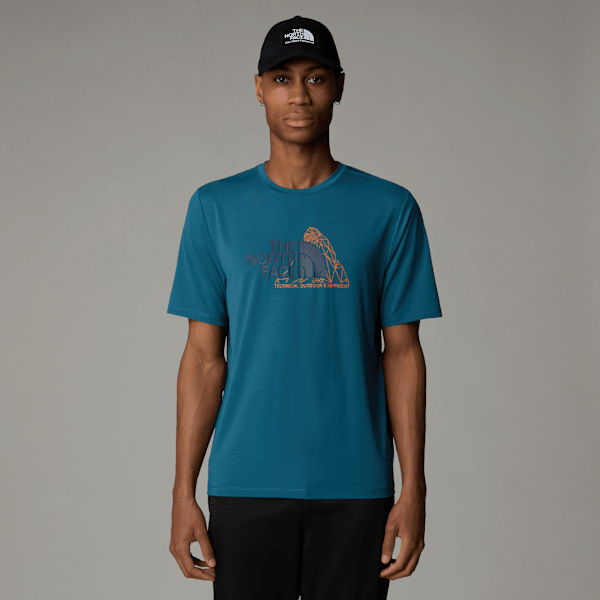 【海外限定アイテム】The North Face Strip Mountain T-Shirt Buy The North Face Stone Moutain Sketch Back Print Relaxed