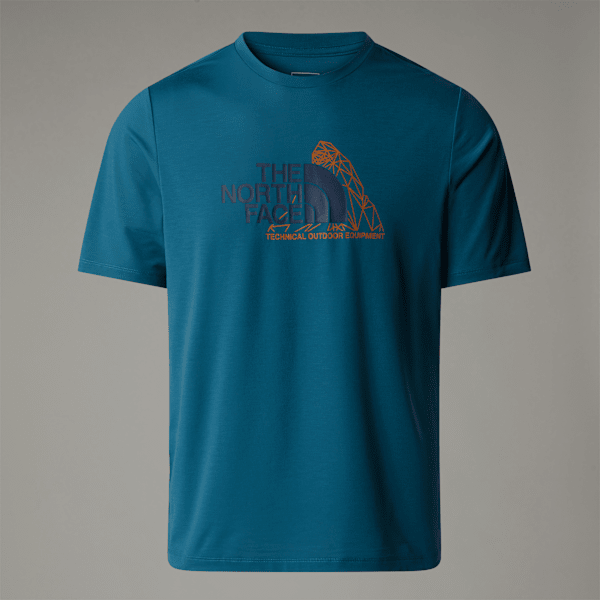 The North Face Foundation Mountain T-shirt Für Herren Mallard Blue Größe XS male