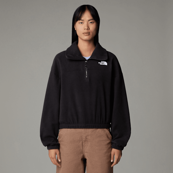 The North Face 100 Glacier Fleece Mit 1/2-langem Rv Für Damen Tnf Black Größe M female