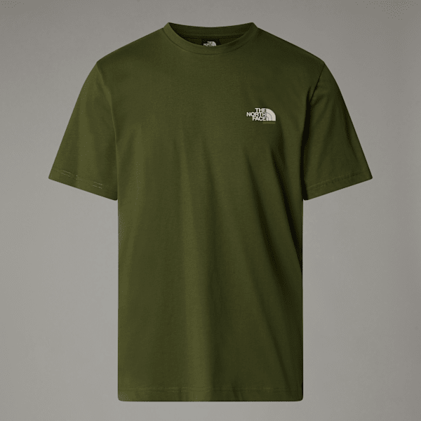 The North Face Germany Redbox T-shirt Für Herren Terrarium Green - Bombay Orange - White Dune Größe XS male