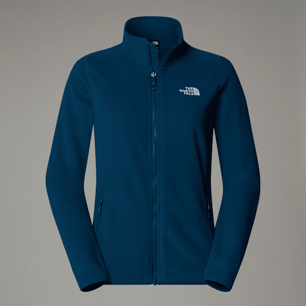 The North Face 100 Glacier Fleece Mit Durchgehendem Rv Für Damen Midnight Petrol Größe XS female