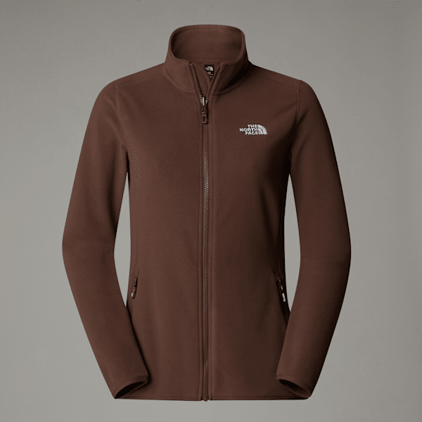 The North Face 100 Glacier Fleece Mit Durchgehendem Rv Für Damen Smokey Brown Größe M female