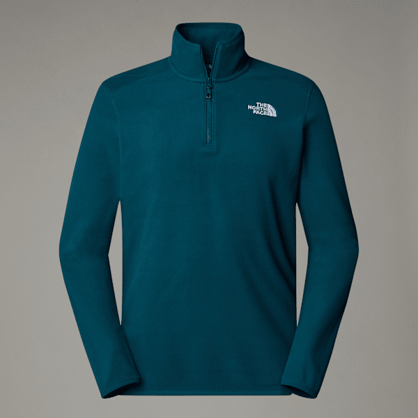 The North Face 100 Glacier Fleece Mit 1/4-langem Rv Für Herren Midnight Petrol Größe XS male