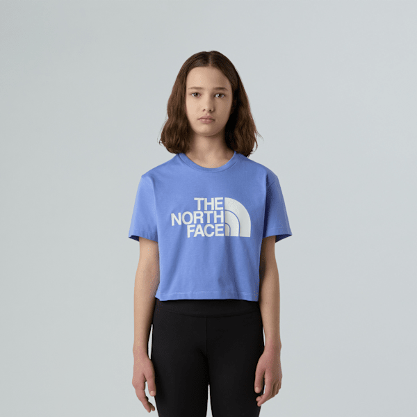 The North Face Easy Kurzgeschnittenes T-shirt Für Mädchen Virtual Blue Größe L female