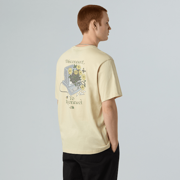 The North Face Connect Relaxt Geschnittenes T-shirt Mit Grafik Für Herren Gravel Größe XS male
