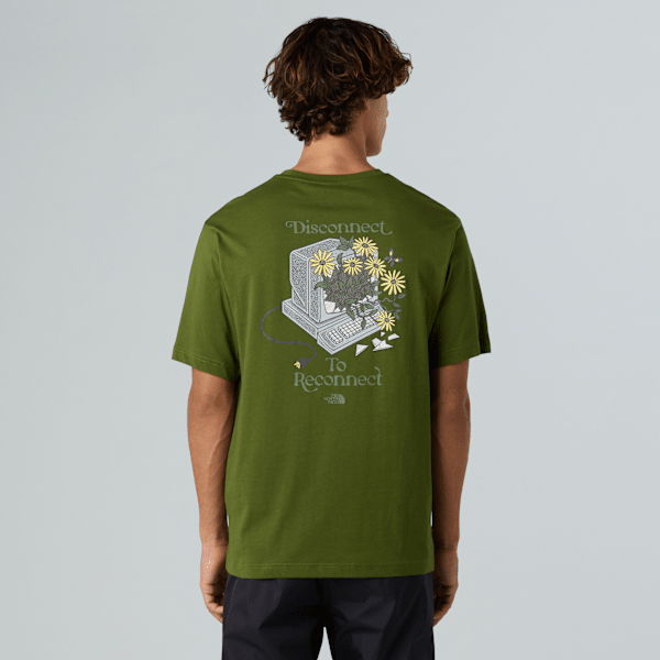 The North Face Men’s Connect Relaxed Graphic T-shirt Woodland Green Size XXL male