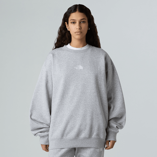 The North Face Essential Sweatshirt Für Damen Tnf Light Grey Heather Größe S female