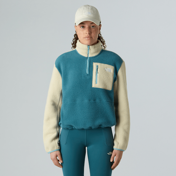 The North Face Women’s Yumiori 1/4 Zip Fleece Jacket Space-gravel-blue Eclipse Size XL female
