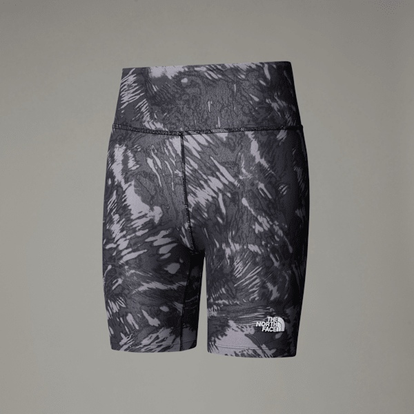 The North Face Flex Tight Shorts 20,3cm Mit Aufdruck Für Damen Tnf Black Waterfall Print Größe  female