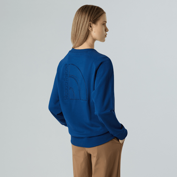 The North Face Rmst Logo Relaxt Geschnittenes Sweatshirt Für Damen Estate Blue Größe S female