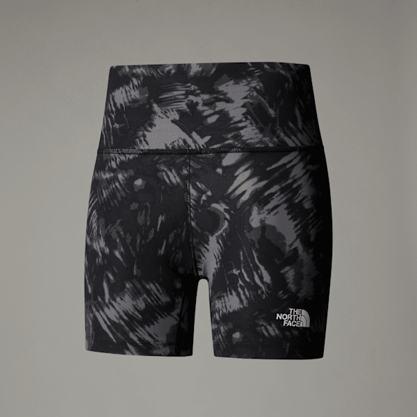 The North Face Flex Tight Shorts 13cm Mit Aufdruck Für Damen Tnf Black Waterfall Print Größe  female