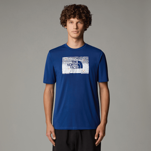 The North Face Foundation Abstract Graphic T-shirt Für Herren Estate Blue Größe L male