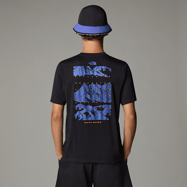 The North Face Foundation Mountain Faces T-shirt Für Herren Tnf Black Größe L male