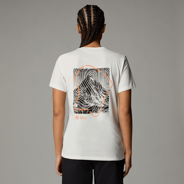 The North Face Foundation Half Dome T-shirt Mit Grafik Für Damen White Dune Größe L female
