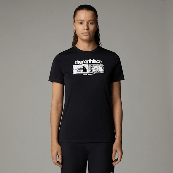 The North Face Foundation Graphic T-shirt Für Damen Tnf Black Größe M female
