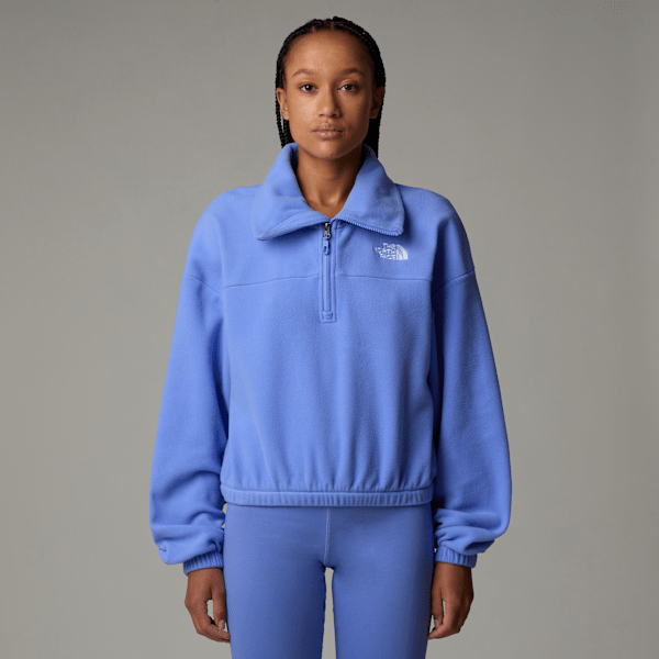 The North Face 100 Glacier Fleece Mit 1/2-langem Rv Für Damen Virtual Blue Größe L female
