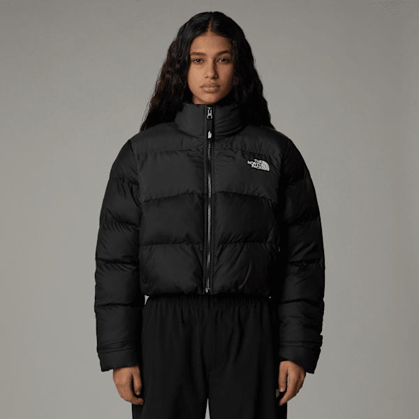 The North Face Saikuru Kurzgeschnittene Jacke Für Damen Tnf Black-asphalt Grey Größe M female