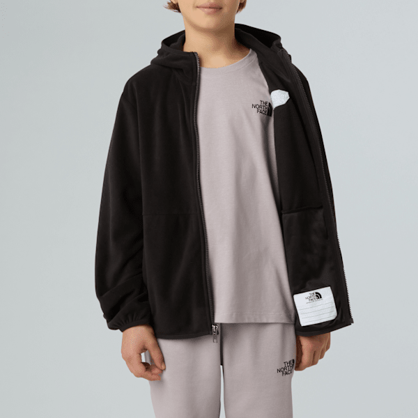 Giacca In Pile Essentials Con Cappuccio - Bambini/Ragazzi, 100% Poliestere, Lavabile In Lavatrice - Foto 8