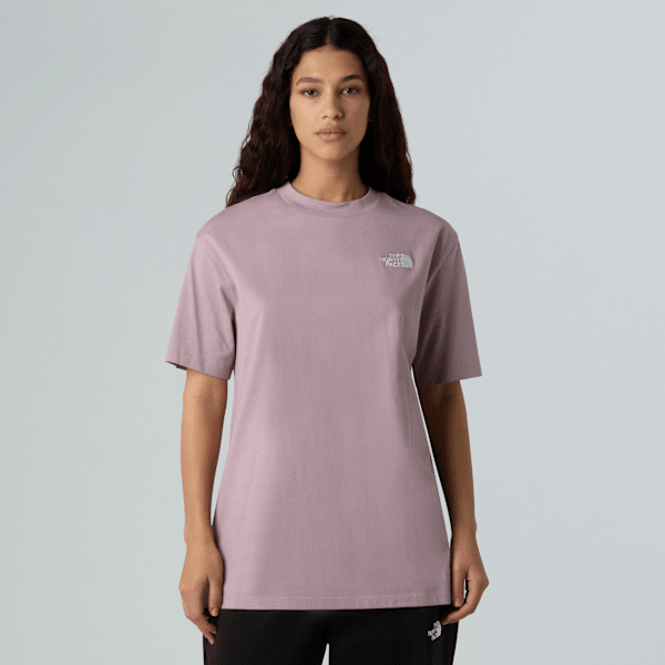 The North Face Simple Dome T-shirt In Oversize Für Damen Ashen Purple Größe L female