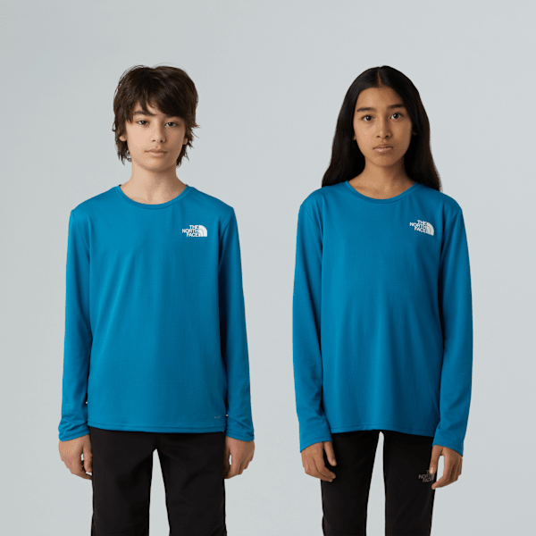 The North Face Teens’ 24/7 Long-sleeve T-shirt Dusk Blue Size XS male