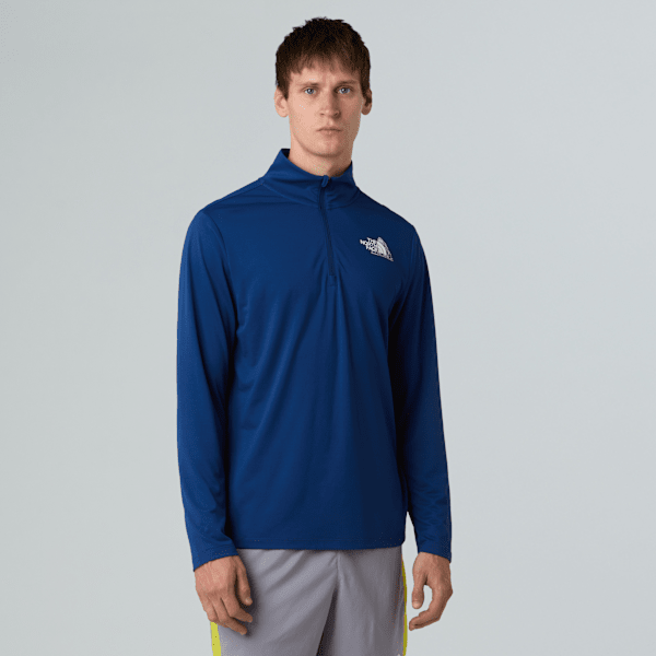 The North Face 24/7 Langarm-shirt Mit 1/4-langem Rv Und Grafik Für Herren Estate Blue Größe M male