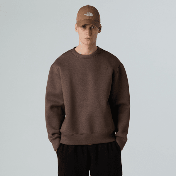 The North Face Sweatshirt Mit Rundhalsausschnitt Für Herren Smokey Brown Heather Größe XS male