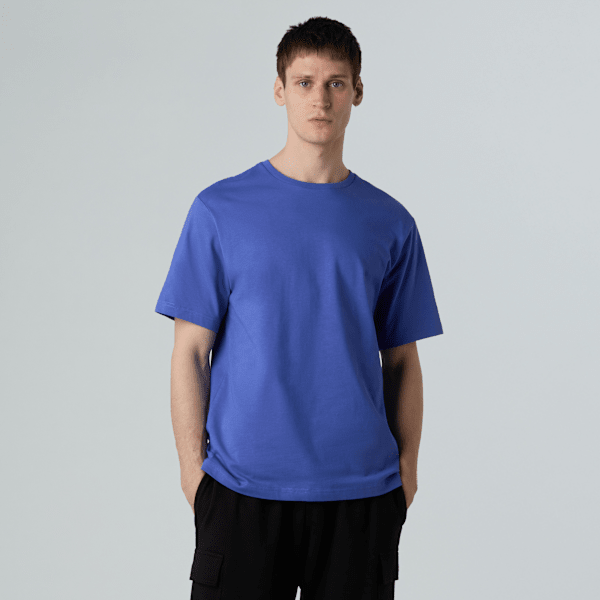 The North Face Rmst Logo Relaxt Geschnittenes T-shirt Für Herren Indigo Plum Größe XS male