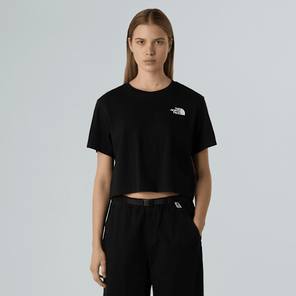 The North Face Simple Dome Kurzgeschnittenes T-shirt Für Damen Tnf Black Größe M female