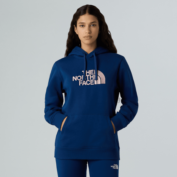 The North Face Drew Peak Kapuzenpulli Für Damen Estate Blue-metal Pink Größe XS female