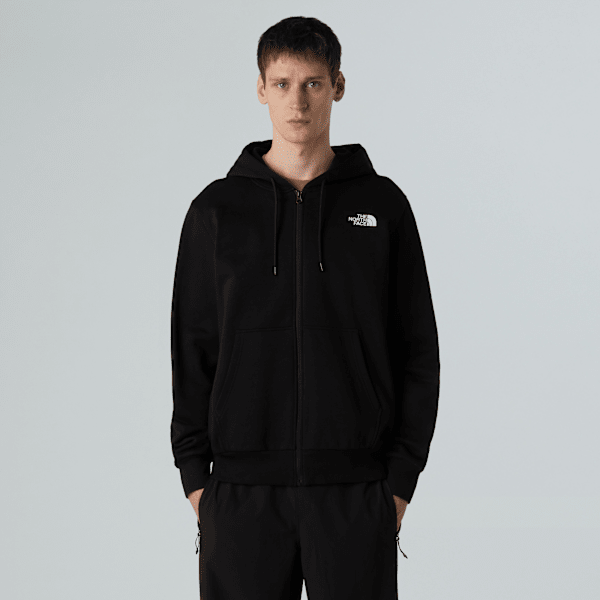 The North Face Simple Dome Kapuzenpulli Mit Durchgehendem Rv Für Herren Tnf Black Größe S male