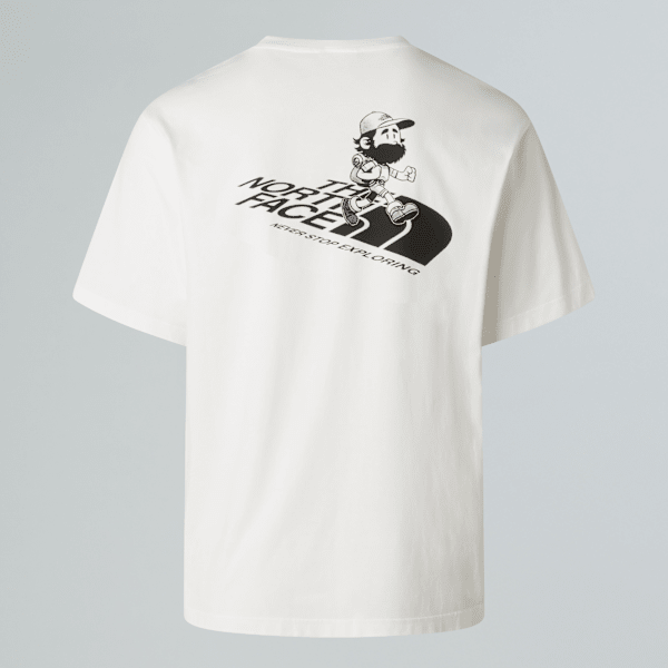 The North Face Run Relaxt Geschnittenes T-shirt Mit Grafik In Unisex Tnf White Größe XL male