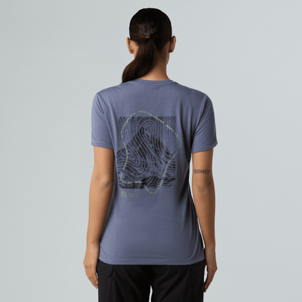 The North Face Foundation Half Dome T-shirt Mit Grafik Für Damen Twilight Galaxy Größe XS female