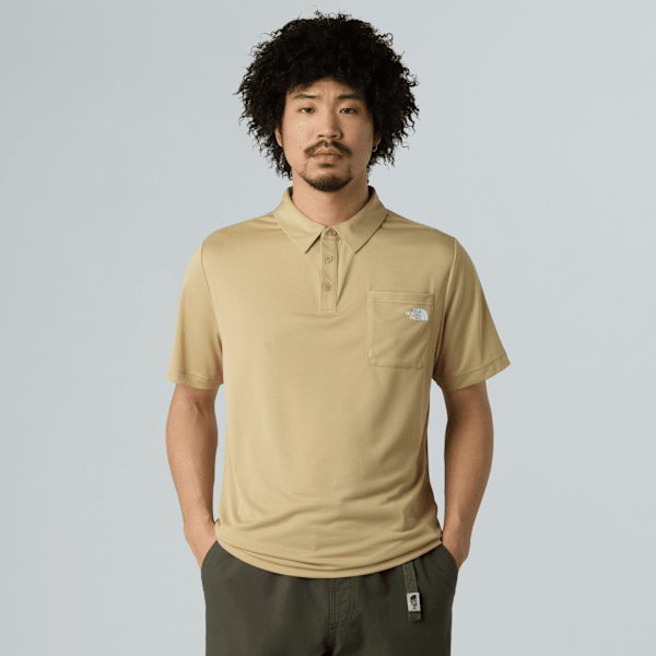 The North Face Tanken Poloshirt (neu) Für Herren Khaki Stone Größe XL male