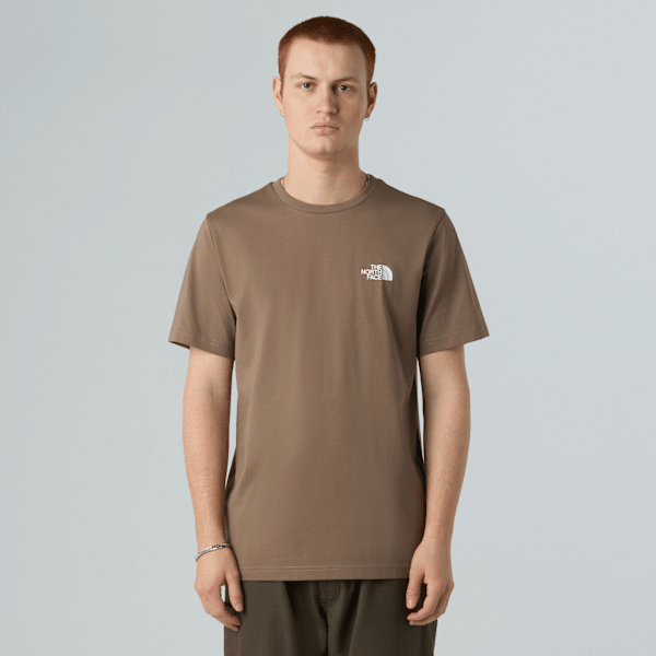 The North Face Simple Dome T-shirt Für Herren Mocha Brown Größe XXL male