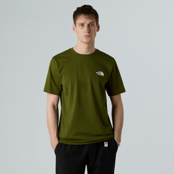 The North Face Simple Dome T-shirt Für Herren Woodland Green Größe L male