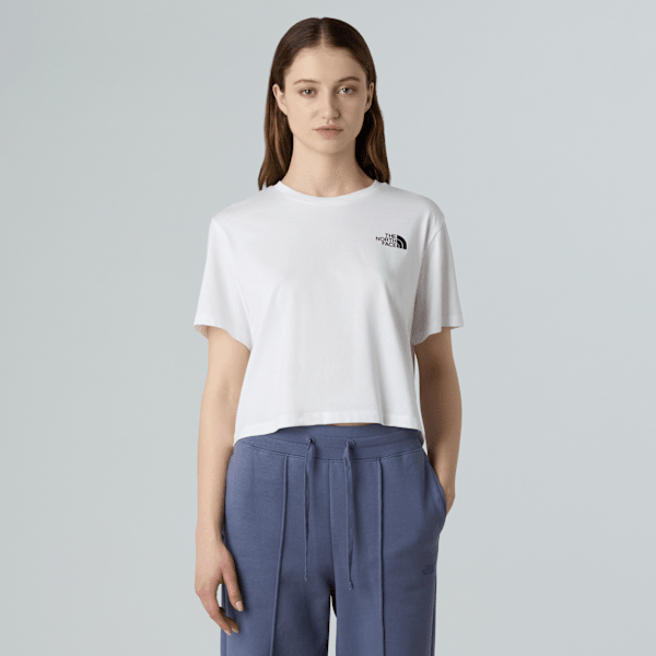 The North Face Simple Dome Kurzgeschnittenes T-shirt Für Damen Tnf White Größe XS female