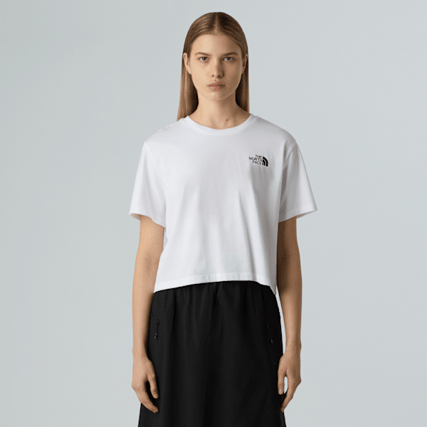 The North Face Simple Dome Kurzgeschnittenes T-shirt Für Damen Tnf White Größe L female