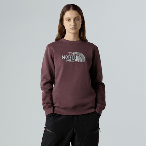 The North Face Drew Peak Sweatshirt Für Damen Tawny Quartz-high Rise Grey Größe XXL female