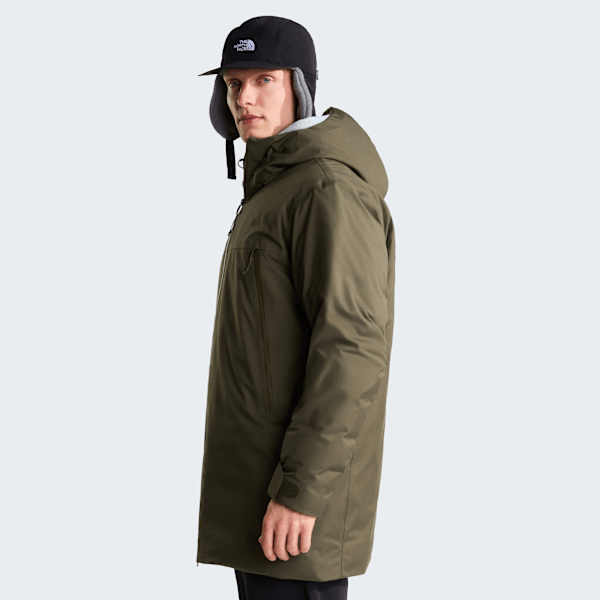 Parka en duvet TNF Range pour homme New Taupe Green