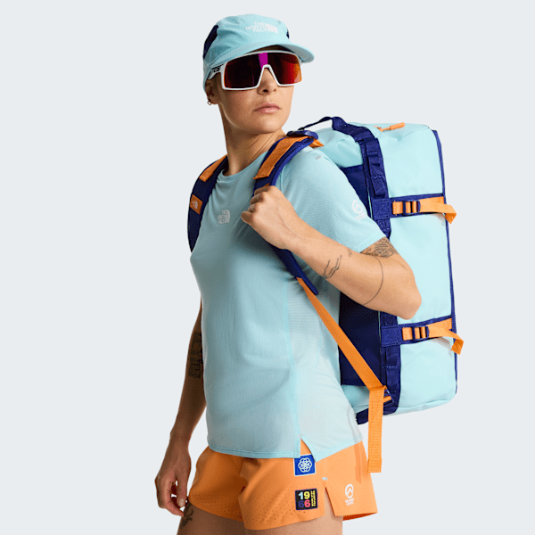 Sac duffel Base Camp 50L - S Canal Blue-Bold Blue-Papaya