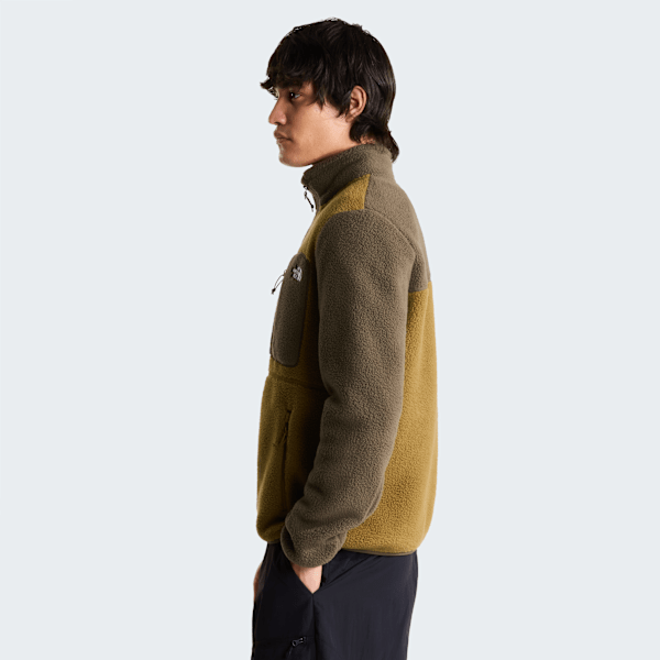 Veste en polaire zippée Yumiori pour homme Caraway Seed-New Taupe Green